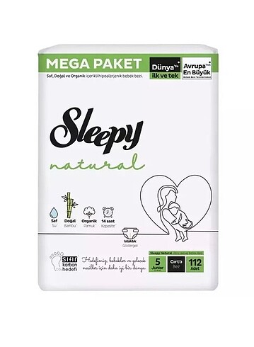 Sleepy 5 numara 112 adet açılmamış paket