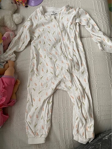 Pambulid oragnic cotton fermuarlı tulum 1,5 yaş