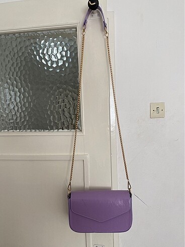Askılı Lila Zincirli Çantav - Görsel 2