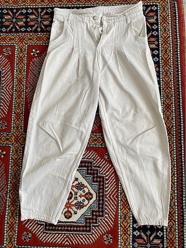 Slouchy Kırık Beyaz Pantolon. - Görsel 2