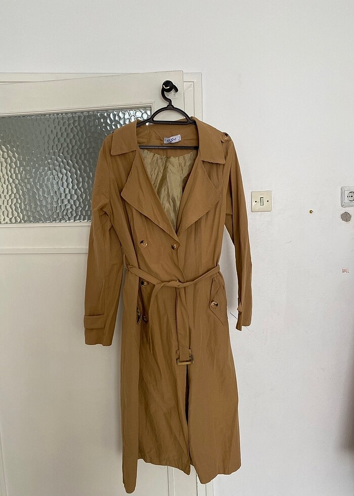 Deve Rengi Trençkot - Görsel 2