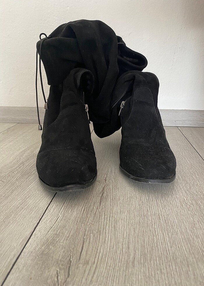 Uzun Dizüstü Çizme Süet - Görsel 2