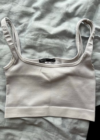 Kadın Beyaz ve Siyah Dilvin Crop - Görsel 2