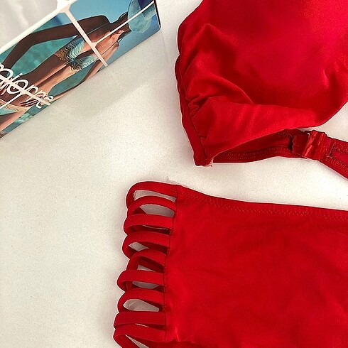 m Beden Miorre kırmızı vintage bikini