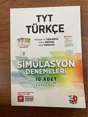 3d Tyt Türkçe Simülasyon Denemesi