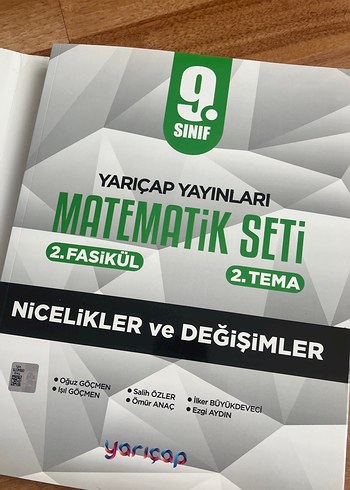 9. Sınıf Matematik Seti - Yarıçap Yayınları