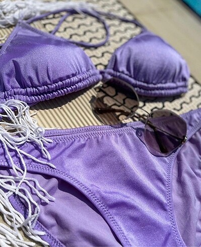 Sedefli Lila Bikini Takımı