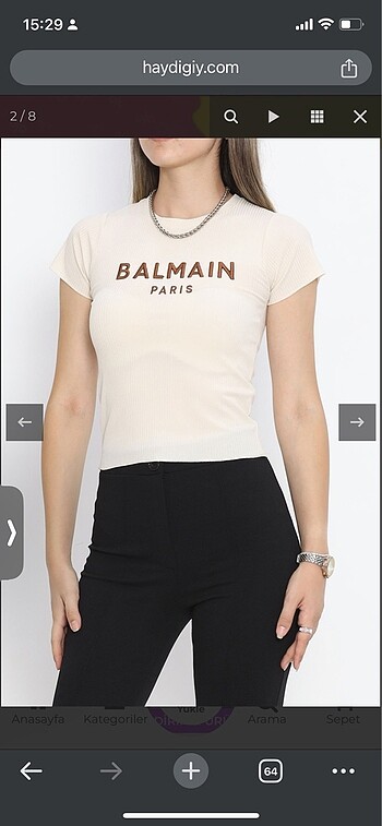 Balmain Paris crop