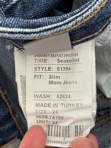 34 Beden lacivert Renk Ltb jean