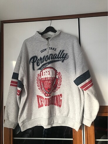 l Beden gri Renk Sweatshirt