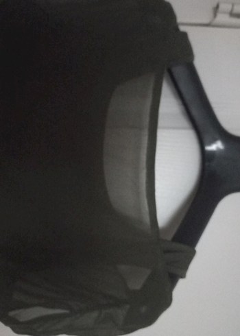 Diğer Haki yeşili tek omuz crop top