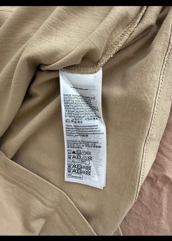 Bej Kısa Kollu Calvin Klein Tişört - Görsel 3