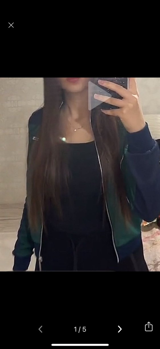 Zara Kadın Mavi Astarlı Fermuarlı Ceket - Görsel 5