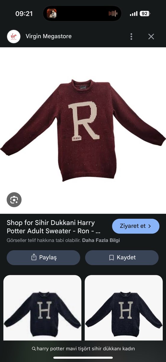 Bordo Örgü Sweatshirt, Baskılı, Salaş Kesim - Görsel 2