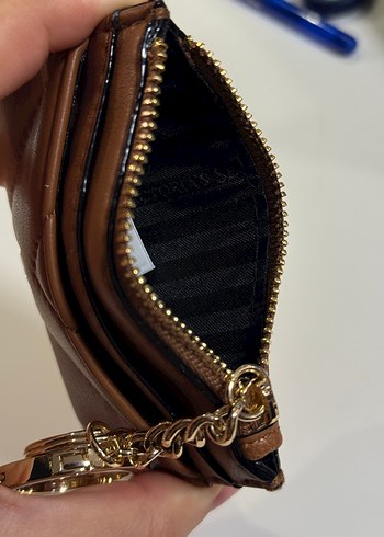 Kahverengi Deri Kadın Cüzdanı Fermuarlı - Görsel 3