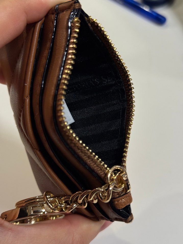Kahverengi Deri Kadın Cüzdanı Fermuarlı - Görsel 3