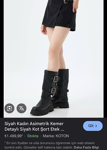 Siyah kemerli şort etek
