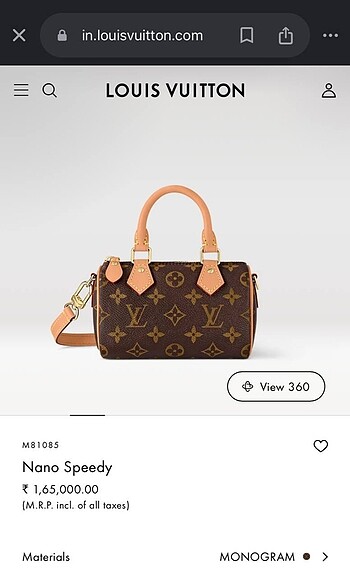 Louis Vuitton Speedy nano