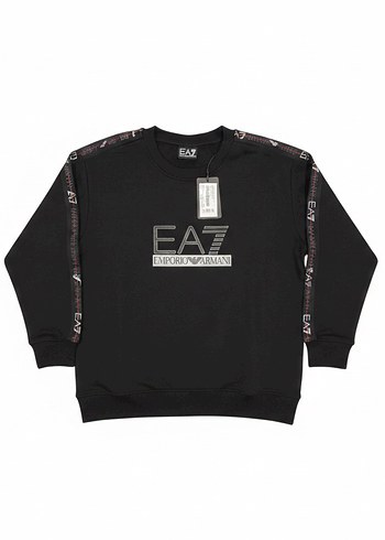 EA7 Siyah Erkek Sweatshirt - Görsel 2
