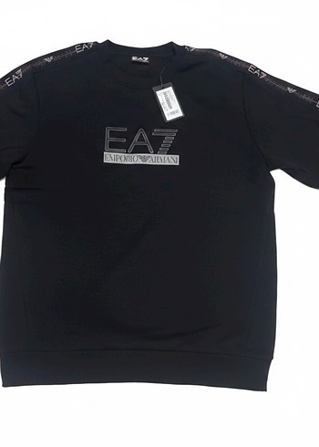 EA7 Siyah Erkek Sweatshirt - Görsel 3