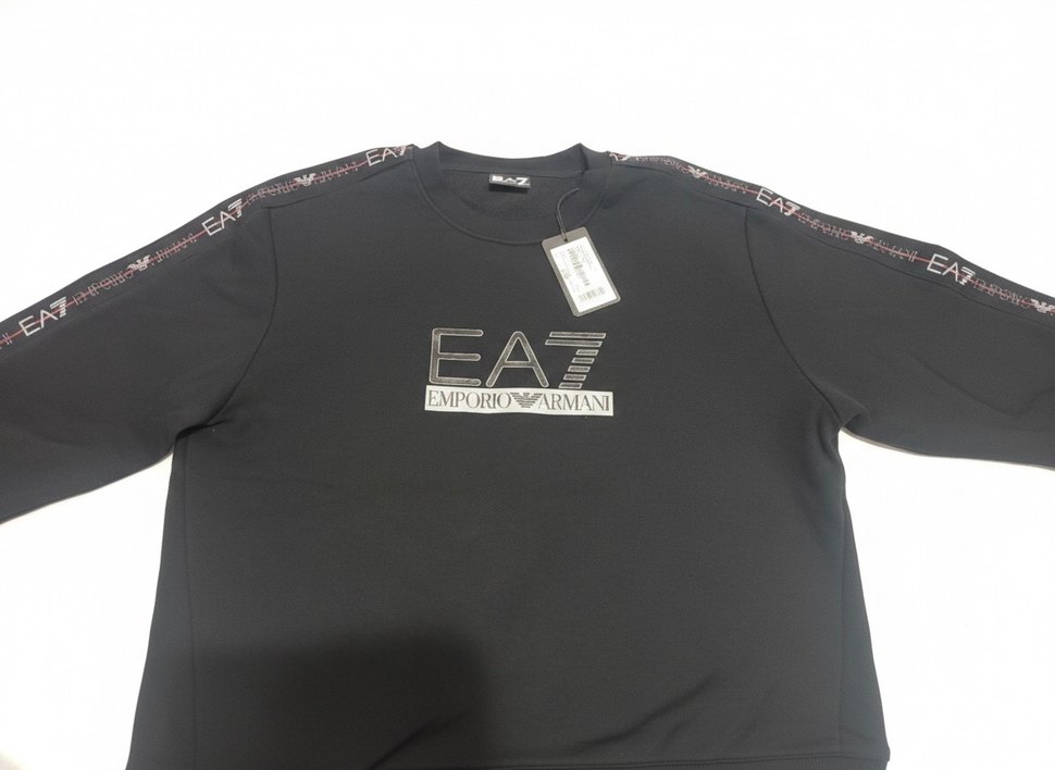 EA7 Siyah Erkek Sweatshirt - Görsel 4