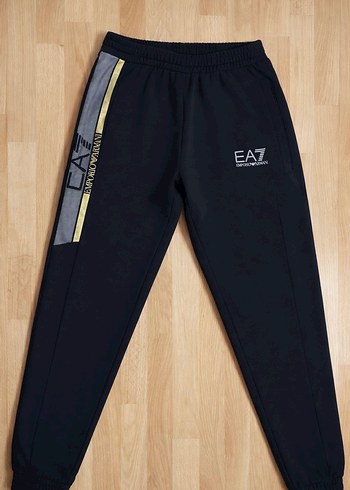 Siyah EA7 Baskılı Erkek Eşofman Takımı - Görsel 3