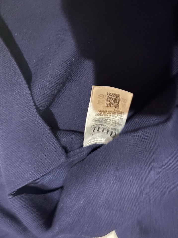 Orjinal ami Uzun Kollu Lacivert  Polo Tişört - Görsel 4