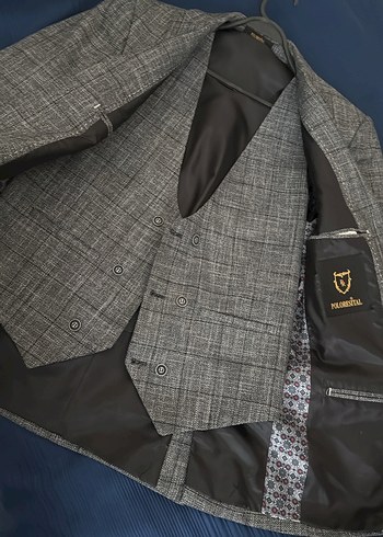 Gri Düğmeli Erkek Ceket - Görsel 2