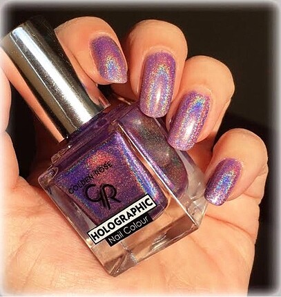 Golden Rose Holographic Oje 01 ve 03