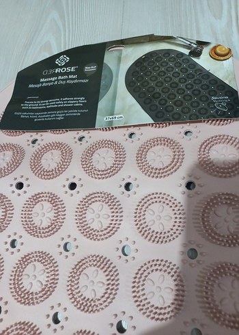 Pembe Puantiyeli Banyo Paspası - Görsel 5