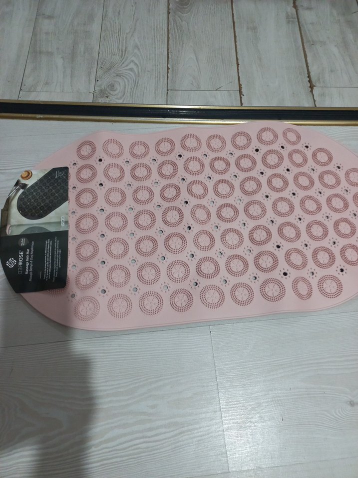 Pembe Puantiyeli Banyo Paspası - Görsel 4