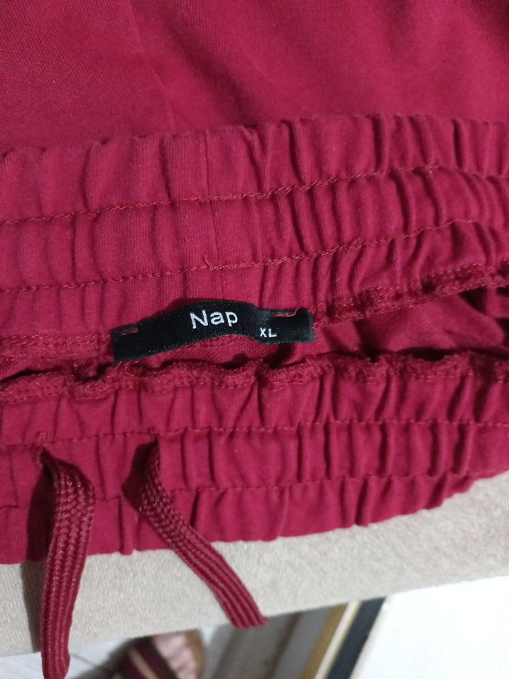 Kırmızı  Rahat Kesim unisex ŞORT - Görsel 4