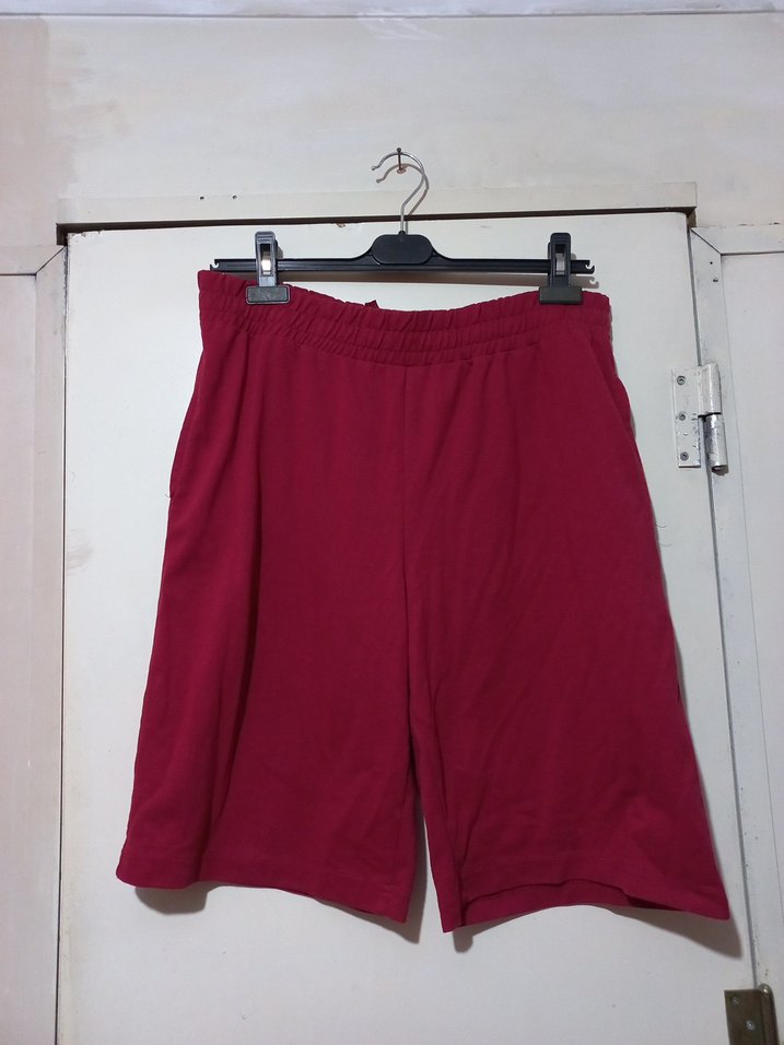 Kırmızı  Rahat Kesim unisex ŞORT - Görsel 2