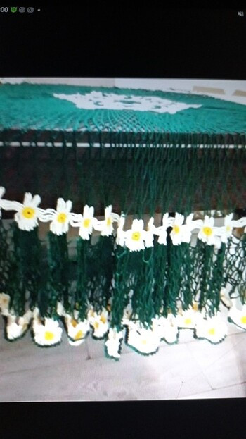 El emeği yuvarlak masa örtüsu - Görsel 2