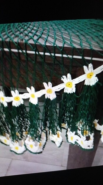 El emeği yuvarlak masa örtüsu - Görsel 4