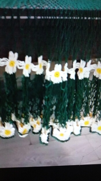 El emeği yuvarlak masa örtüsu - Görsel 5