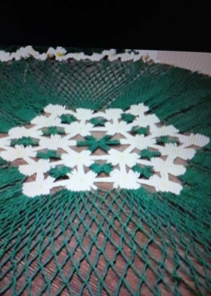 El emeği yuvarlak masa örtüsu - Görsel 3