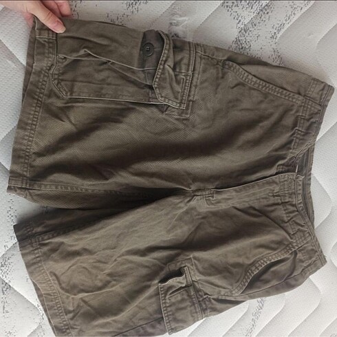 Kargo şort kahverengi american vintage
