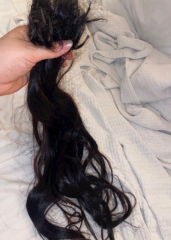 Kahverengi Püsküllü Kadın Saç Aksesuarı - Görsel 3