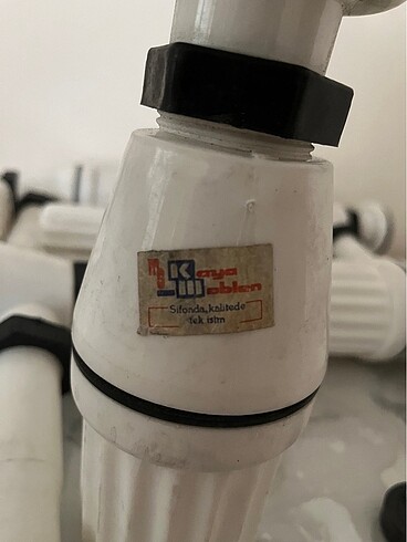  Beden beyaz Renk Lavabo Sifonu Taslı Beyaz,Krom Süzgeçli,Plastik