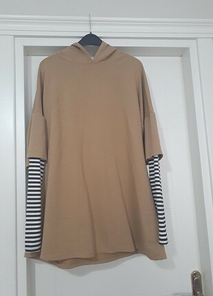 İnce kapşonlu kadın sweat