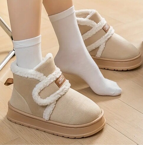 Sheinside Ugg model bej kürklü bot