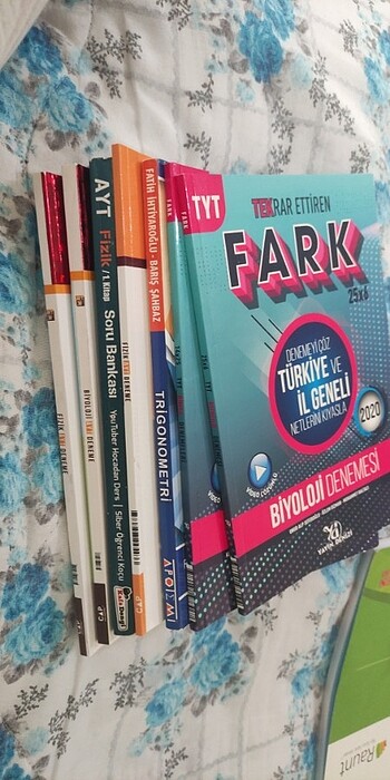 Yks soru bankası , deneme(fizik,biyoloji,kimya)