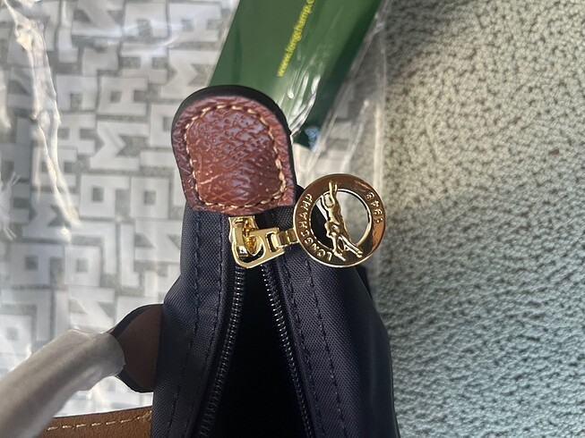 Beden gri Renk Longchamp original pouch xs