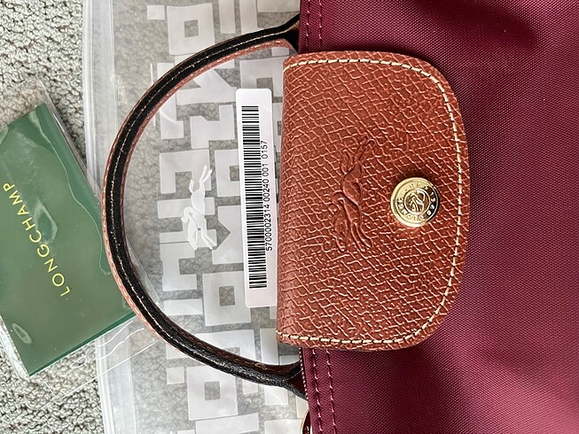  Beden Longchamp xs pouch burgundy bordo