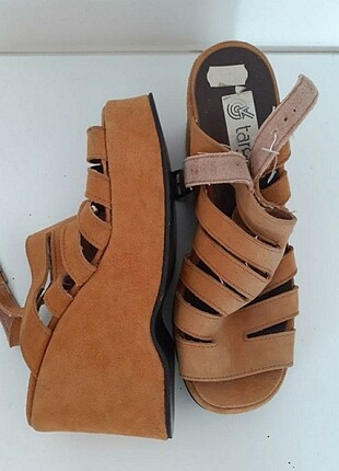 37 Beden camel Renk Target Chunky platform Sandalet