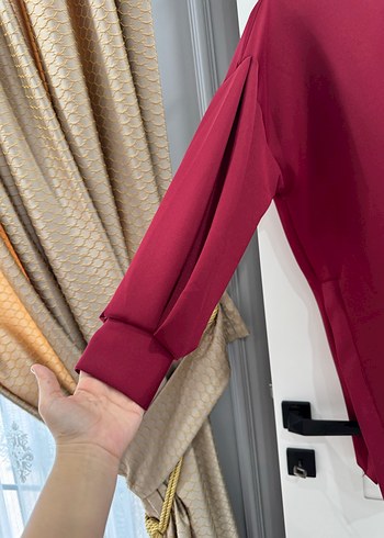 Bordo Rahat Kesim Kadın Eşofman Takımı - Görsel 4