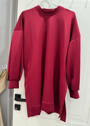 Bordo Rahat Kesim Kadın Eşofman Takımı - Görsel 5