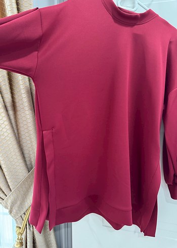 Bordo Rahat Kesim Kadın Eşofman Takımı - Görsel 7