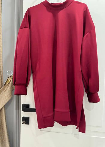 Bordo Rahat Kesim Kadın Eşofman Takımı - Görsel 3